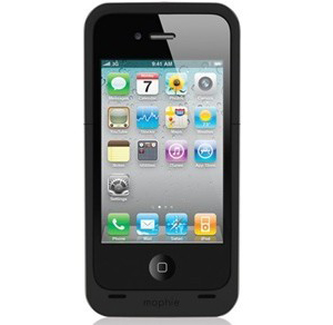 iPhone4专用后备电池mophie juice pack air(颜色: 黑色、白色、红色)