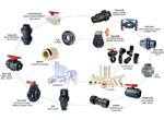 UPVC管、件、阀产品汇总图