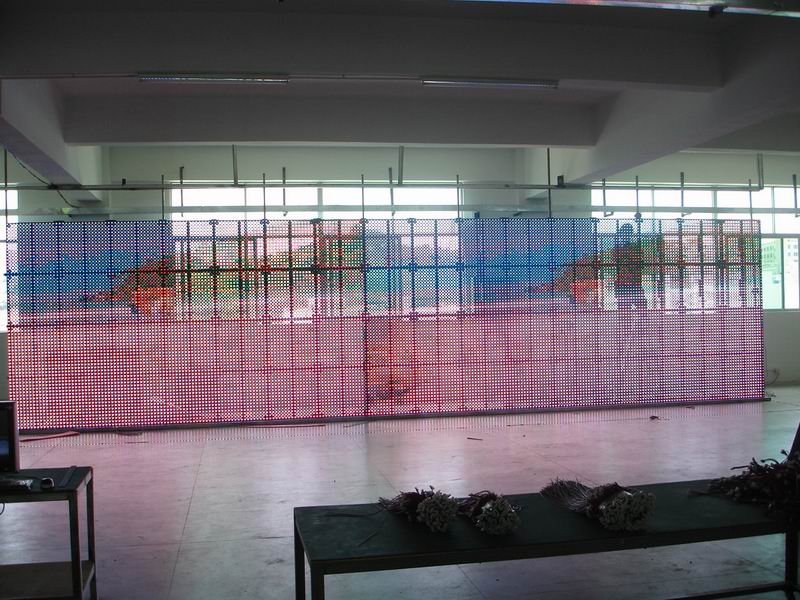 P40mm indoor full color LED curtain display