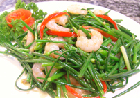 韭菜炒虾仁