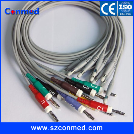 ECG patient leadwires for Welch Allyn CP100 and CP200 with Banana 4.0