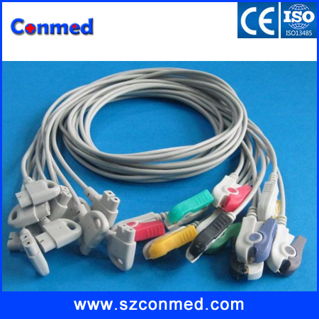 HP patient monitor 10lead EKG cable,AHA,clip,Triim II trim123,medical accessories