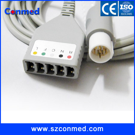 GE hellige 5lead lifelinc trunk cable