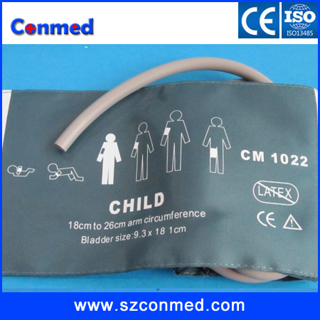 NIBP cuff for child single tube,18-26cm,TPU